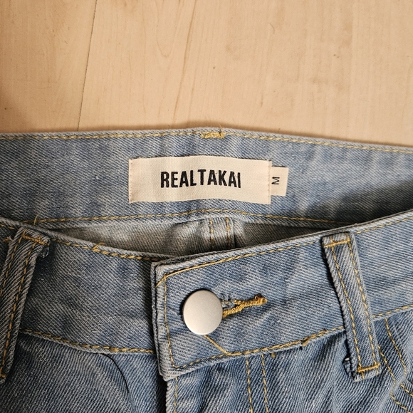 RealTakai Women's Wide Straight Leg Jeans size Medium - Picture 4 of 8